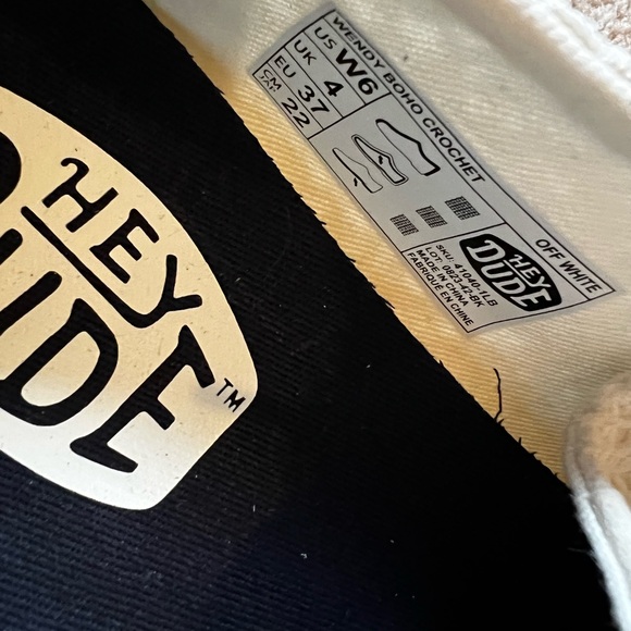 Hey Dude White and Turquoise Casual Shoes - Picture 4 of 6